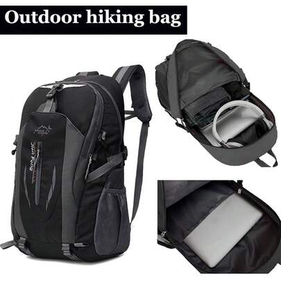 Outdoor Hiking Backpack - Large Capacity Mountaineering Backpack Suitable For Travel, Sports, And Adventure. The Backpack Design Features A Breathable, Pressure-Relieving Back Pad For Enhanced Breathability And Comfort