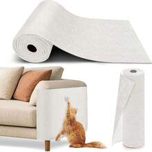 Tapete Rascador para Gatos, Alfombra de Pared para Gato Autoadhesivo Recortable, Tapete Protector de Muebles para Gatos o Arañazos para árbol de Gato, Cama, Silla, Sofá (Transparente, 10pcs) - Transparente - Ver 8