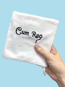 Valentine's Day Gift, Interesting Absorbent Towel Gift For Husband/Boyfriend, Newlywed Gift Romantic Embroidered Handkerchief For Couples, Valentine's Day, Wedding And Anniversary Gift, Soft Absorbent Towel, 11.81*11.8 In Handkerchief 1pc Or 2pcs/5pcs Set