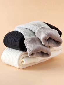 1件装女童连裤袜，婴儿幼儿打底裤，儿童七分裤长，加厚保暖，冬季款式，适合外穿和日常穿着