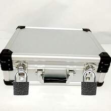 Medium-Sized Padlock With 3 Identical Keys, Suitable For Lockers, School Lockers, Toolboxes, And Gym Lockers. Color: Black. - Black - View 3