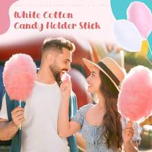 200 Pieces Cotton Candy Cones 13.8 Inch Cotton Candy Holder Stick Random Color Paper Straw Cones Colorful Sticks For Birthday Wedding Holiday Party (Light Color) - Light Color - 查看 5