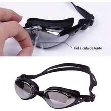 Gafas de natación con tapones auditivos siameses, PUBAMALL protección UV Antivaho sin fugas para hombres adultos Mujeres - 1 - Ver 6