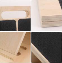 Tabla Inclinada Ajustable Sportisimo Estira Pantorrillas Madera Tabla Ajustable Tabla Inclinada Portátil para Estiramientos Equilibrio - 1 - Ver 5