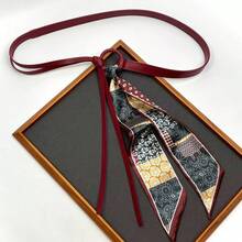 1 chiếc thắt lưng PU cổ điển phong cách Bohemian thường ngày dành cho nữ kèm khăn quàng cổ, đa năng để mặc hàng ngày, phù hợp với mọi mùa - Thắt lưng + khăn quàng cổ nữ - Xem 13
