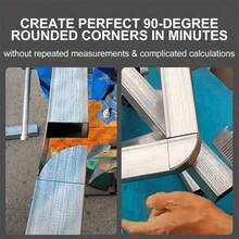 1 High-Precision Steel Folding Ruler, Equipped With A Dedicated Marking Pen, Adjustable Straight/Curved Marking Tool, Dual-Purpose Engraving Machine, Multi-Purpose High-Precision Tape Measure, Waterproof Square/Angle Steel Pipe Welding Tool, Protractor