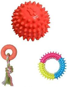 Fancy Pets Juguete d Pelota de Caucho Spiny para Perro - Pelota de Caucho - Ver 1