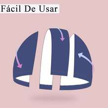 LENGLAGE Gorro De Natación para Mujeres Y Hombre, Gorras De Natacion para Cabello Largo, Gorras para Nadar para Adulto, Elásticos PU Gorro De Natación Impermeable de Antideslizante - Blanco - Ver 11