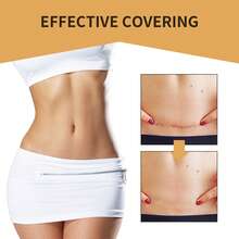 Temporary Tattoo Cover-Up Patches Waterproof Sweatproof Full Covering Scar Tattoo Concealing Body Flaws Ultra-Thin Soft Breathable Invisible Skin Tone Tapes Suitable For Tattoos/Scars/Birthmarks - 米色 - 查看 7