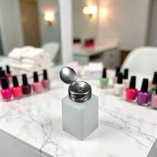 1Pc 200ML Empty Pump Dispenser Bottle For Acetone And Nail Polish Remover Push Down Liquid Dispenser Pump Bottle