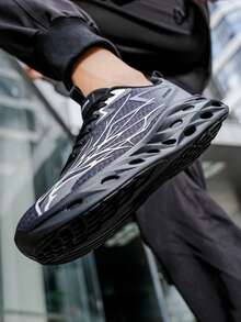 Pantofi de alergare ușori și respirabili pentru bărbați - Pantofi de fitness, jogging, mers pe jos - Cu talpă din PVC care absoarbe șocurile - Design cu șireturi - Pantofi de antrenament pentru toate anotimpurile - Stil minimalist și la modă - Potriviti pentru ocazii casual și formale, activități în aer liber, potrivire confortabilă, încălțăminte multifuncțională, stil de viață activ