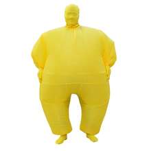 1pc Adult Inflatable White Silicone Costume, Suitable For Height 1.5-2m, Applicable For Christmas, Cosplay, Anime Roleplay, Party, Stage Performance And Masquerade Ball - Yellow - View 2
