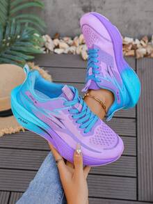 2025 Novos Tênis Femininos Leves e Respiráveis para Corrida - Design em Cor de Algodão Doce, Sola MD Absorvente de Choque, Tênis Esportivos de Cano Baixo na Moda, Treinamento Fitness Uso Casual Duplo (Tamanho EU 36-43), Calçados Esportivos Femininos, Design de Fechamento Confortável e Seguro, Item de Alto Desempenho e Moda, Essencial para Entusiastas da Saúde