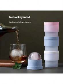 Sanrio 2 Stücke bunte Silikon Eiswürfelformen für runde Eiswürfel - leicht zu entfernen, antihaftbeschichtet für Whiskey, Cocktails und Softdrinks - bunte runde Eiswürfelformen für Zuhause, Wohnheim, Bar - perfekt als Geschenk zu Weihnachten, Valentinstag, Muttertag, Vatertag und Abschluss