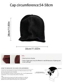 Bow Drawstring Design Knitted Beanie Hat, Warm Ear Protection, Autumn/Winter, Streetwear Chic Style, Handmade Knitted Pumpkin Hat, Thermal Lined For Warmth