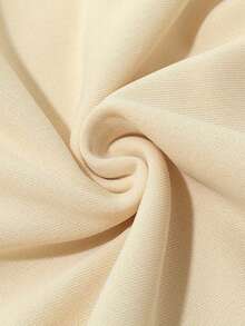 1pc Tween Girl Thermal Lined Hooded Sweatshirt, Warm Winter Student Clothing, Suitable For Children, Long Sleeve Top For Autumn/Winter - Apricot - View 5