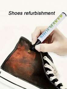 Black Shoe Repair Pen, Stain Removal & Color Restoration Pen, Anti-Oxidation, Long-Lasting & Waterproof, Suitable For Casual Shoes, Sneakers, Flats And More, Party Gift, Home Essential