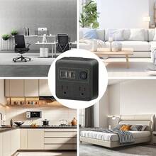 Regleta de enchufes multipunto 16 en 1 con protector de extensión eléctrica, supresor de sobretensiones, 1.8, 12 enchufes y 4 USB (2 USB-C), enchufe elegante, perfecto para el hogar y la oficina (negro) - Negro 3 - Ver 12