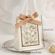 5pcs Rustic Floral & Bird Design Wedding/Party/Birthday Gift Boxes