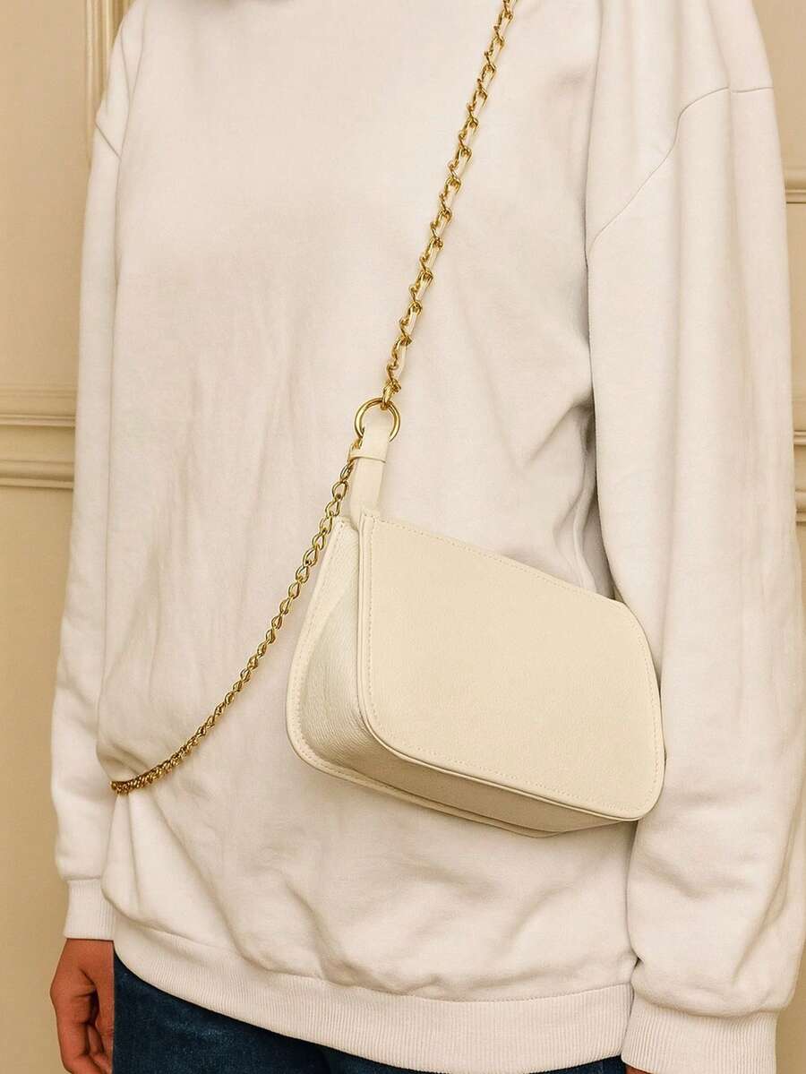 Noir Fashion Women's Crossbody Bag Elegant Fashion Model - Màu be - Xem 1