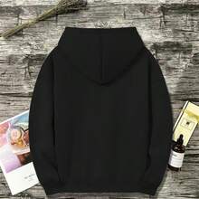 Black The Greatest Mom Pattern Hoodie For Men In The World - Long Sleeve Knit Sweatshirt With Striking White Letters, Loose Fit Casual Pullover For Casual Wear, Autumn And Winter Warm, Multi-Color Options (Black/White/Red/Grey/Navy) - Ideal Gift For Mother's Day Special Occasions, Men's Fashion Hoodie, Men's Sweatshirt, Digital Print, Sweatshirt With The Greatest Mom Pattern In The World, Soft With Decisive Print, H Head HAR Frag Of Berk Custom Grey Novel Spring Gift, Mother's Gift, New - Black - View 4