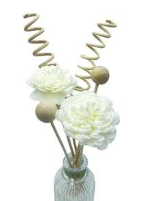 9件套藤条香薰套装，藤条香薰扩香器及替换花材，适用于家居及办公装饰，天然色