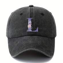 Fashionable And Versatile Washed Baseball Cap, Unisex Hat With  Printed Letters, Casual Outdoor Cap,  Hip-Hop Style, Perfect For Vacations And Camping, Ideal Gift For Boyfriends And Girlfriends - L - View 20
