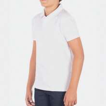 Young Boys Polo Shirts - White - View 6