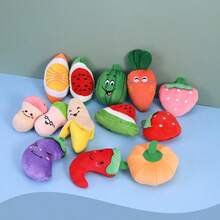 带声音的毛绒小狗玩偶，可爱耐咬宠物狗玩偶，内置发声芯片，适合小型犬，中型毛绒玩偶，互动玩偶，粉色狗狗和猫咪玩偶，互动发声玩偶，趣味洁牙玩偶，毛绒发声玩偶，快乐狗狗接球游戏 - 彩色 - 查看 2