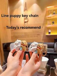 2 件/套情侣钥匙扣系列，卡通人物背包挂饰，毛绒磁铁挂链，汽车钥匙链和包包吊饰，夜光小人吊坠，圣诞节，感恩节，派对，生日礼物