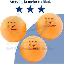 BREEZEE MARKET Set De Pelotas de Pong, Tenis De Mesa, Tamaño Profesional 60 Piezas 5 Estrellas 40 mm, Alto Rendimiento Y Tecnología en Rebote Óptimo, Calidad y Durabilidad - Naranja - Ver 3