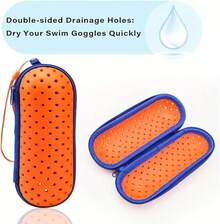 Estuche para Gafas de Natación, Swim Goggle Case For Swimming Goggles, Sunglasses con Cremallera, Liviano y Transpirable, Accesorio de Natación, para Playa y Piscina - Rosa - Ver 7