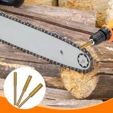 9pcs/15pcs Gold Titanium Plated Chainsaw Chain Grinding Heads, Rhinestone & Corundum Grinder Heads 4/4.8/5.5mm For Handheld Chainsaws, Logging Saws, Chain Sharpeners, Electric Rotary Files - Gold - View 1