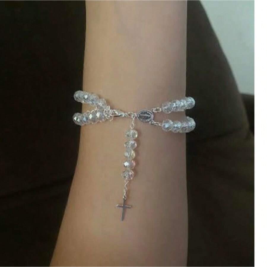Double Plated Rosary Bracelet - 查看 1