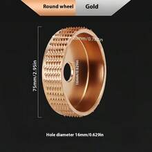 75mm Diameter 16/22mm Hole Woodworking Sanding Disc, Carving, Shaping, Polishing Wheel For 100 & 115 Angle Grinder, Wood Crafts, Tea Tray Carving Tools, Angle Grinder Polishing Pad