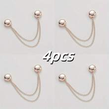 2/4/6/8/10pcs Multi-Functional Magnetic Clips, New Magnetic Clips, Strong Magnetic Scarf Clips With Chain, Shirt Clips, Fashion Accessories For Tightening T-Shirt Hem, Neckline Hem And Pant Hem, Halloween Decor