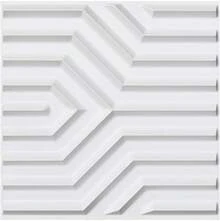 Panel de pared 3D para decoración de paredes interiores, 3 metros cuadrados - Blanco - Ver 13