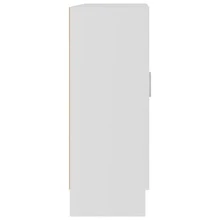 Librería Larryhot Blanca 82,5x30,5x80 cm Madera de ingeniería, resistente y duradera, fácil de montar, estilo decorativo, adecuadA, Para guardar adornos, figuras, libros, pequeños objetos, etc. - Blanco - Ver 6