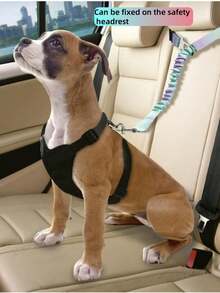 AD Fashionable And Colorful Pet Car Retractable Elastic Traction Leash With Safety Buckle, Nylon Anti-Slip Rope, Suitable For Small, Medium And Large Dogs - Car Pet Leash - View 9