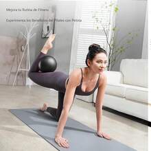 Pelota Pilates Incluye Pelota Yoga Grande de y Pilates Mini Ball de,Pelota para Embarazadas Antideslizante y Antichoque,Pelotas para Ejercicio chica Antipinchazos para Deportes,Fitness - Negro - Ver 7
