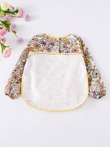 Baby Long Sleeve Bib, Infant Feeding & Painting Smock Apron - Multicolor - View 3