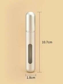 1/5ml Reusable Perfume Bottle, Valentine's Day Gift, Reusable Travel Perfume, Mini Perfume Bottle, Refillable Perfume Spray Bottle, Travel Essential, Multi-Color, Bottle, Spray Bottle, Mini Portable Empty Liquid Container, Travel Essential, Beach, Fall Decoration Travel, School Supply Storage Box, Back To School Essential - 銀色 - 查看 6