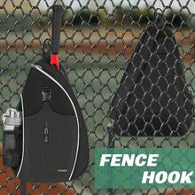 Bolsa de Tenis, Mochila Padel Resistente al Agua Raquetero, Cruzada Mochila Tennis Bag para Hombres y Mujeres, para Raquetas Bádminton, Squash, Pickleball, Pelotas y Otros Accesorios Deportivos - Negro - Ver 7