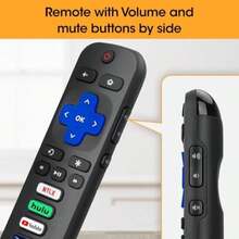 3 Pack Replacement Remote Control Only For Roku TV, Compatible For  Roku/Hisense Roku/Sharp//Onn Roku (Not For Roku Stick And Box)(Default) - 類型1 - 查看 3