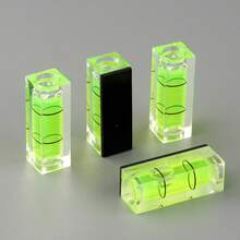 1个气泡水平仪磁性方形迷你水平仪，10x10x40mm磁性绿色悬挂工具，常用于相框、货架、自助项目调平，无需电池，精准调平，安装无损，货架对齐，设计紧凑，照片安装工具，气泡水平仪，房车水平仪，精密水平仪（款式随机发货） - 彩色 - 查看 2