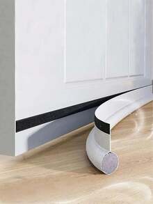 96cm Leder Türdichtung - windundurchlässig, schalldämmend, wasserdicht & insektensicher, selbstklebender Zugluftschutz