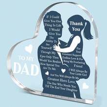 لوحة زخرفية الأبعاد من الاكريليك بنص فرنسي "أحبك يا أبي"، بتصميم قلب ثنائي الأبعاد، لا يحتاج إلى بطاريات، ديكور المنزل والمكتب، هدية كلاسيكية مناسبة طوال العام، مسطح ثنائي الأبعاد