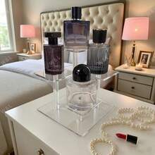 حامل عرض متعدد الوظائف من الاكريليك الشفاف/حامل تخزين مستحضرات التجميل/حامل عرض التماثيل/حامل عرض الزخارف الفنية/حامل عرض مستلزمات الحمام/حامل عرض الحلويات/حامل عرض المجوهرات/حامل عرض العطور - متعدد الألوان - مشاهدة 10