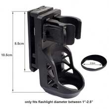 Juego de funda táctica para linterna con sistema de bloqueo lateral de palanca, juego de linterna general con rotación de 360°, juego de linterna de plástico con desconexión rápida