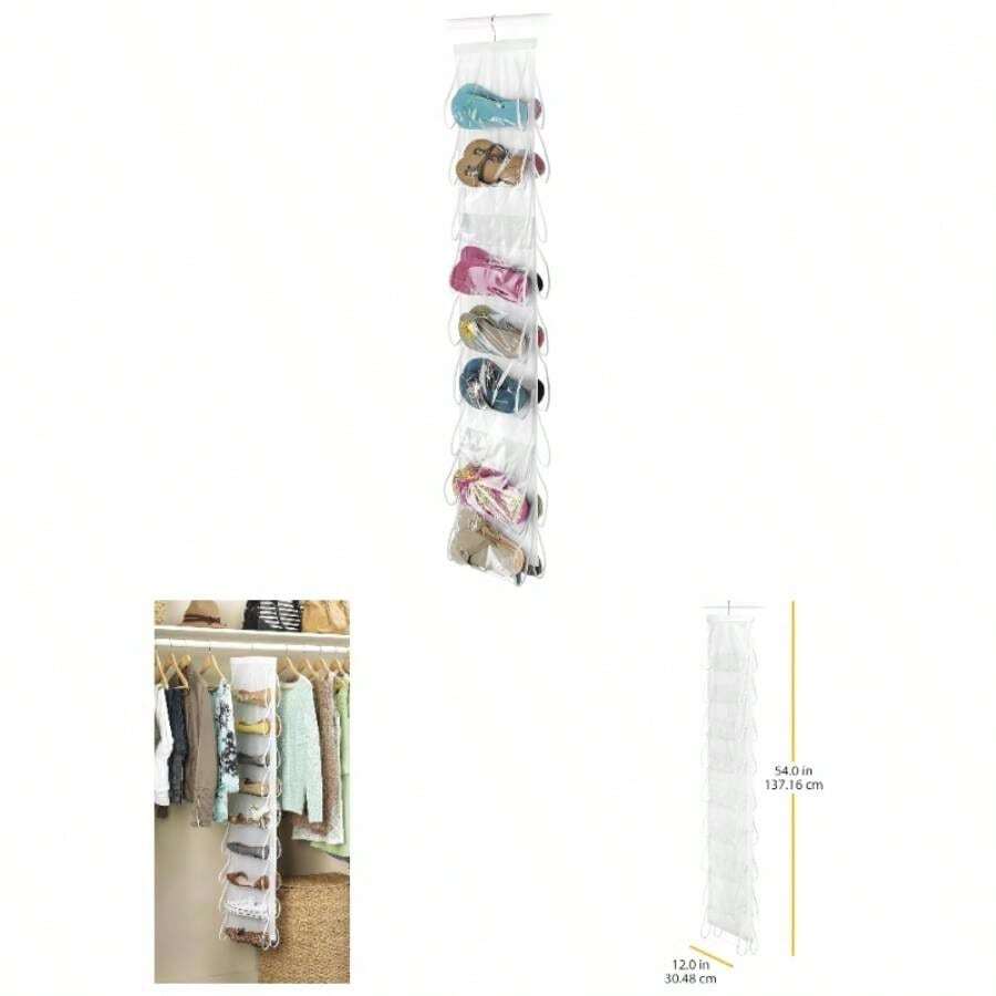 White Hanging Shoe File,